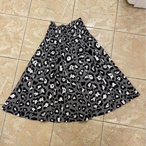 Mia Mod Snow Leopard Skirt